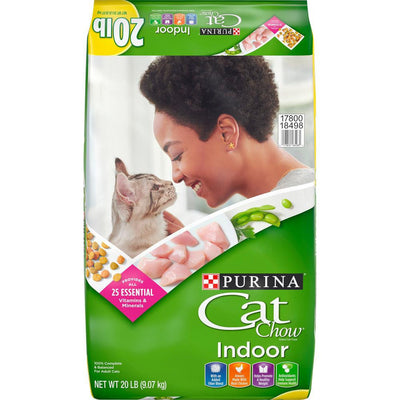 Purina Cat Chow Indoor Dry Food 20lb {L-1} 178867 017800184984