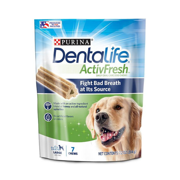 Purina DentaLife ActivFresh Daily Oral Care Large Dog Dental Chews 5/7.2oz {L+1}178860 017800182829