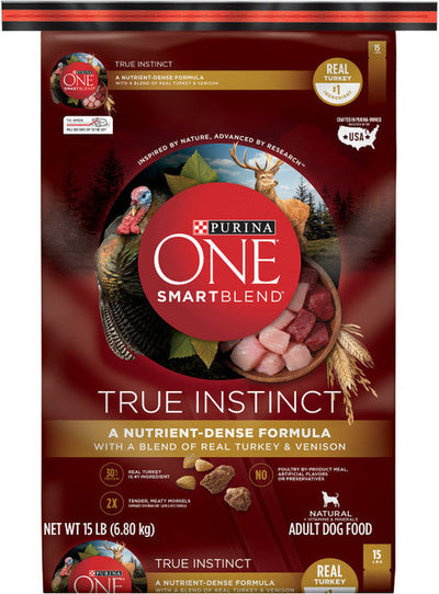 Purina One Smartblend True Instinct With Real Turkey & Venison 15lb {L - 1}178586 - Dog