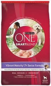 Purina One Vibrant Maturity 7+ Senior Formula Dry Dog Food-16.5-lb-{L-1} 017800149327
