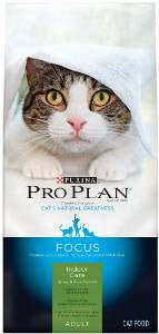 Purina Pro Plan Focus Indoor Care Turkey And Rice Formula Dry Cat Food-16-lb-{L-1} 038100131614