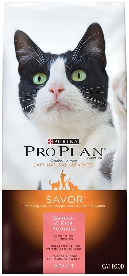 Purina Pro Plan Savor Adult Salmon And Rice Formula Dry Cat Food-16-lb-{L+1} 038100131201