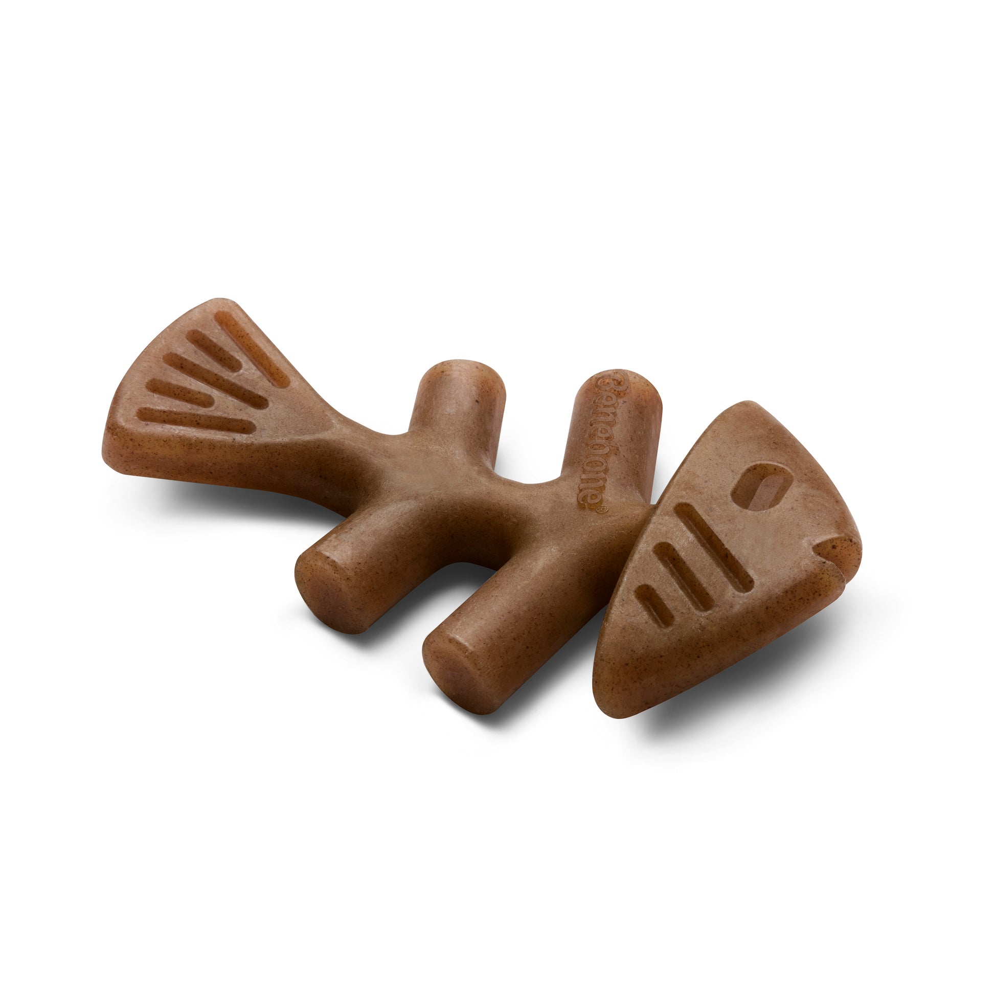 Benebone Fishbone Dog Chew Toy Salmon X-Small|2 pk 810054210344