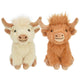 Multipet Highland Shaggy Cow Dog Toy Mini, 3.5 in 784369442892