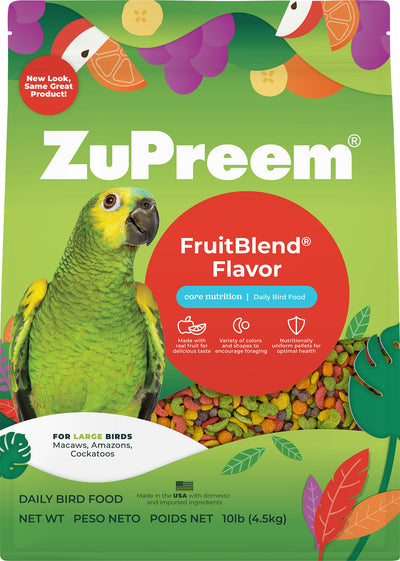 ZuPreem FruitBlend Flavor Bird Food Large Bird 10 lb 762177000459