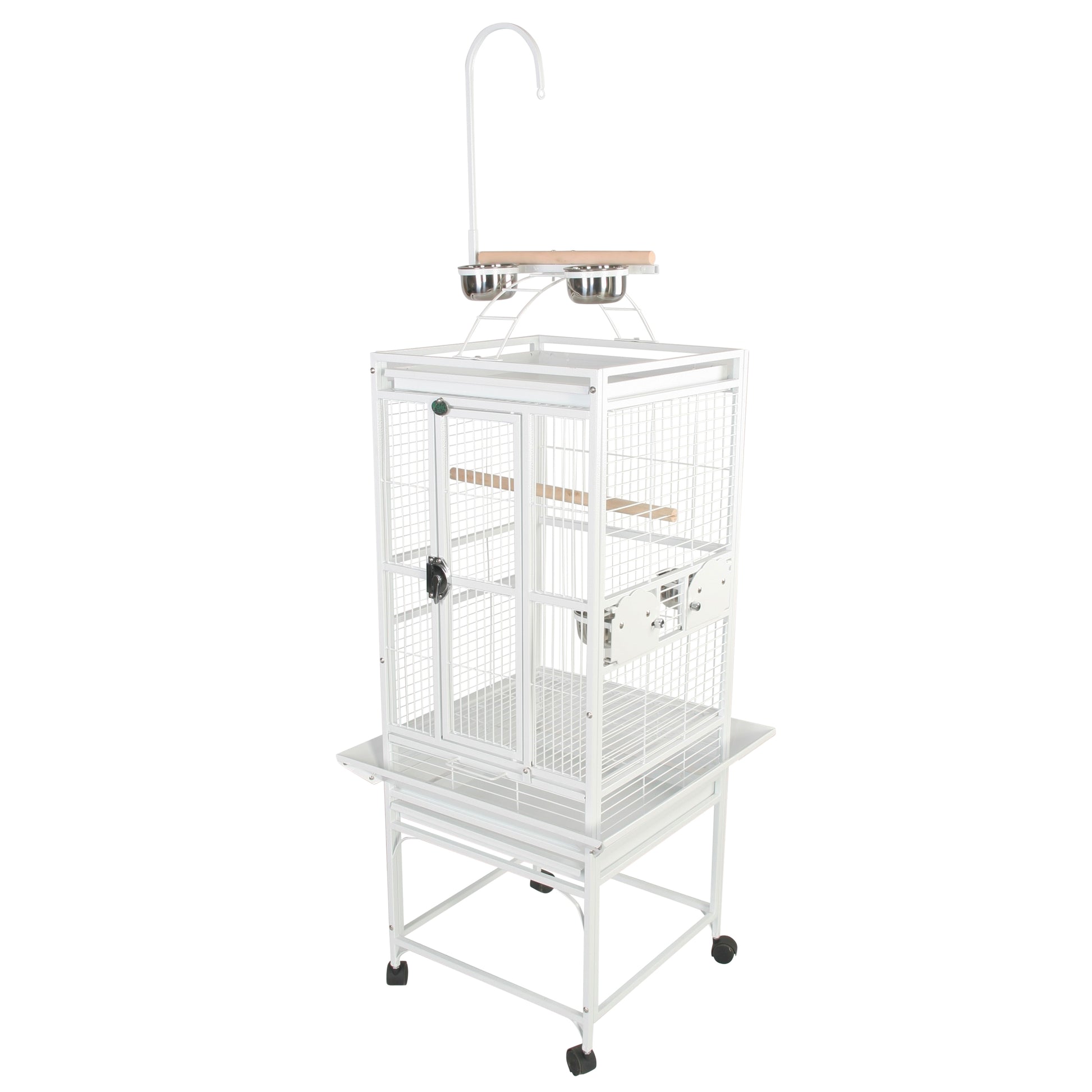 A & E Cages Play Top Bird Cage White 18In X 18 in 644472375060