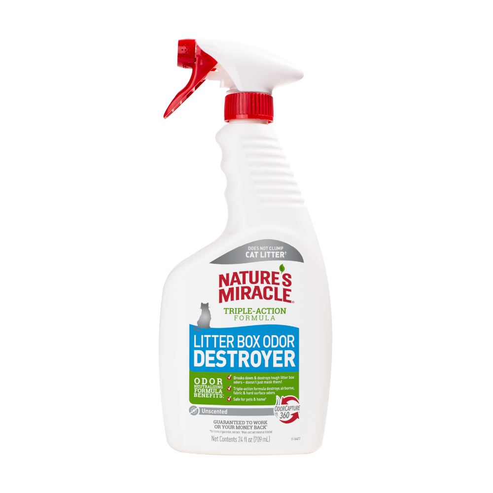 Nature's Miracle Litter Box Odor Destroyer Spray 24 oz 018065984715