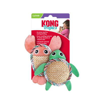 KONG Tropics Catnip Pals Cat Toy 2 pk 035585530000