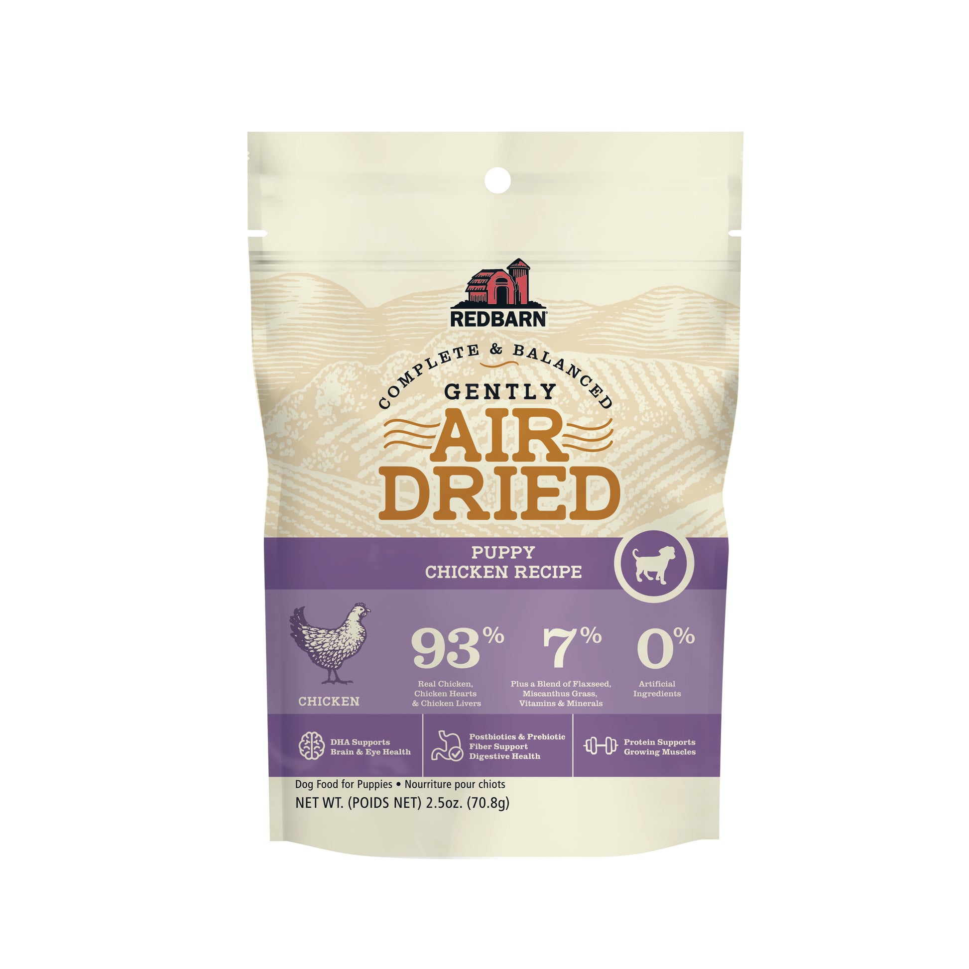 Redbarn Pet Products Air-Dried Puppy Food Chicken 2.5 oz 785184126103