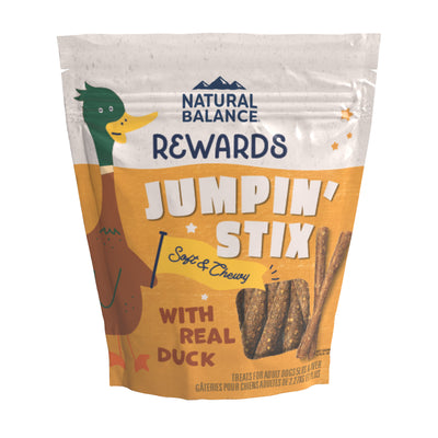Natural Balance Pet Foods Rewards Jumpin' Stix Soft & Meaty Dog Treats Duck 10 oz 723633014106