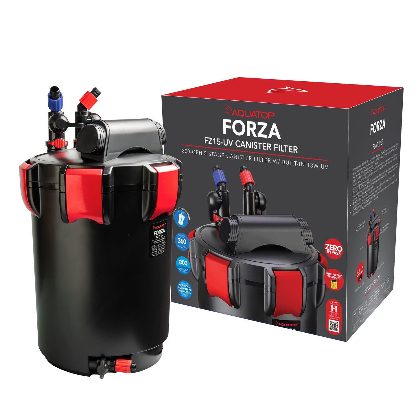 Aquatop FORZA FZ15-UV Canister Filter 810146750192