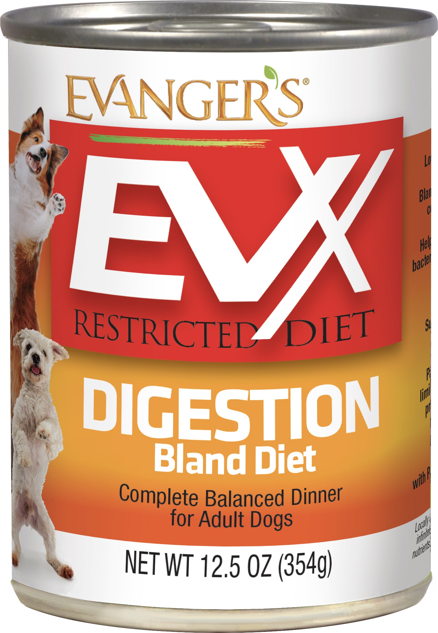 Evanger's EVx Restricted Diet Digestion Bland Diet Wet Dog Food 12ea/12.5 oz 077627202025