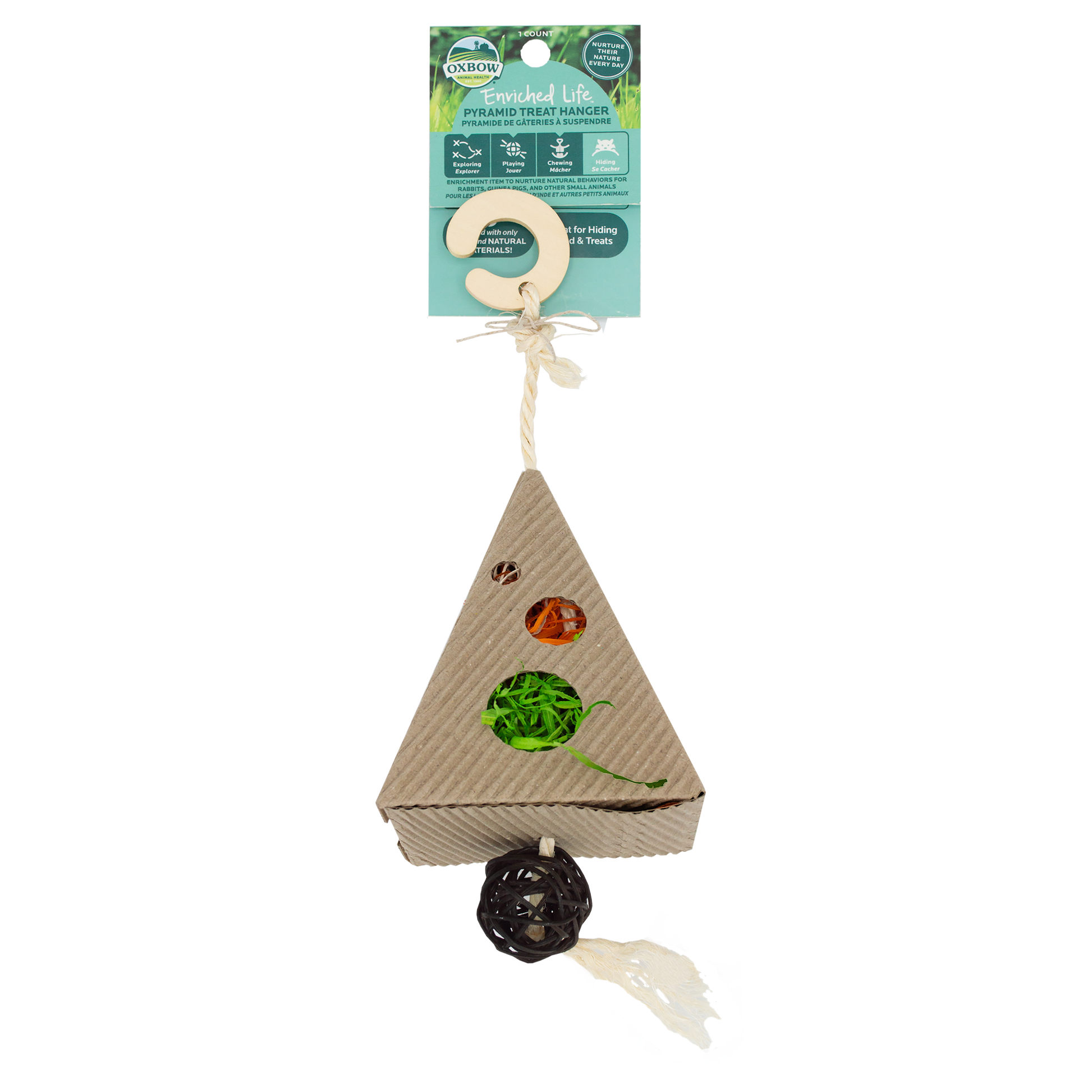 Oxbow Animal Health Enriched Life Small Animal Pyramid Treat Hanger 744845968735