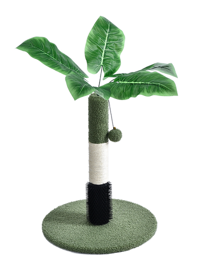 Max & Marlow Palm Tree w/ Toy Scratch Post 25.2 in 810162076665