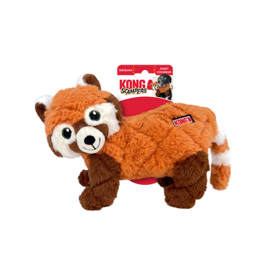 KONG Scampers Dog Toy Red Panda Medium 035585499918