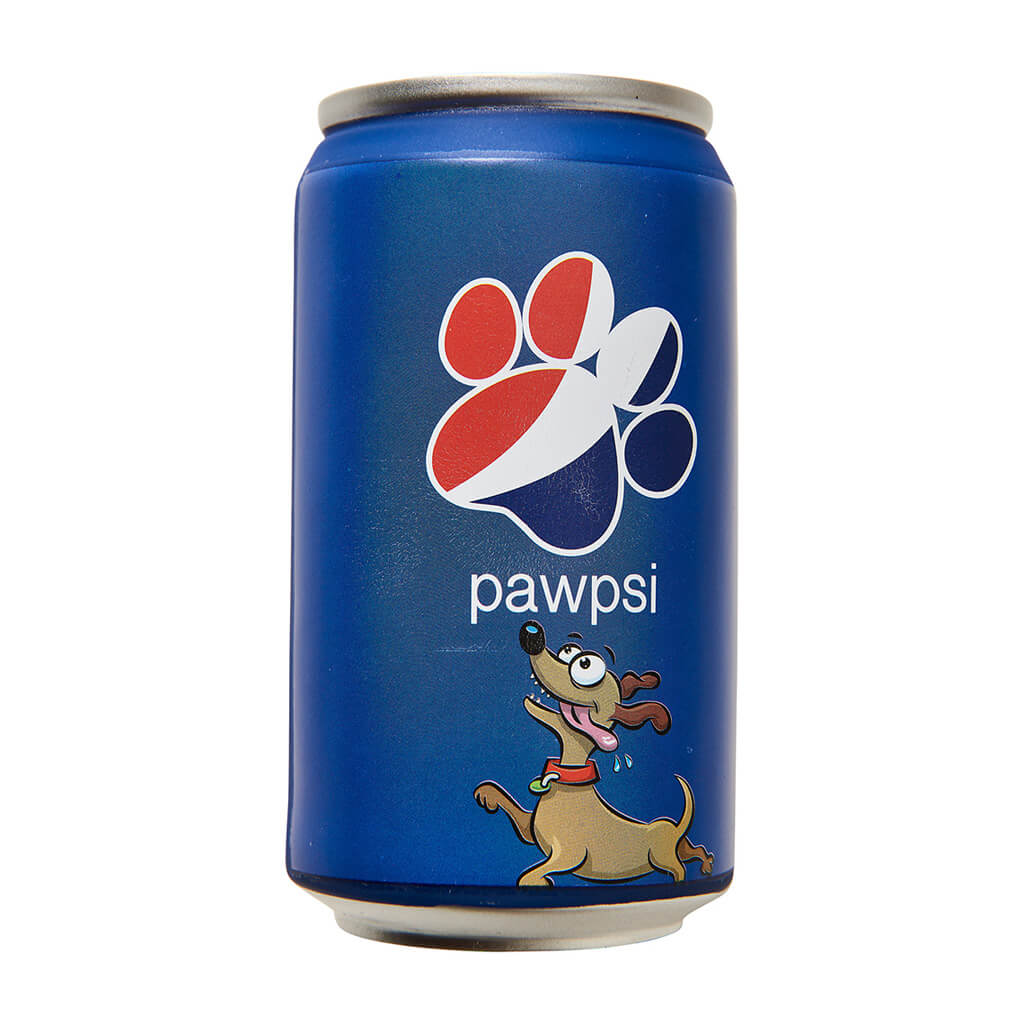 Spot Fun Drink Pawpsi Can Dog Toy 4.5 in 077234547625