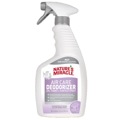 Nature's Miracle Air Care Deodorizer Ready to Use Spray Lavender Vanilla 24 oz 018065984401