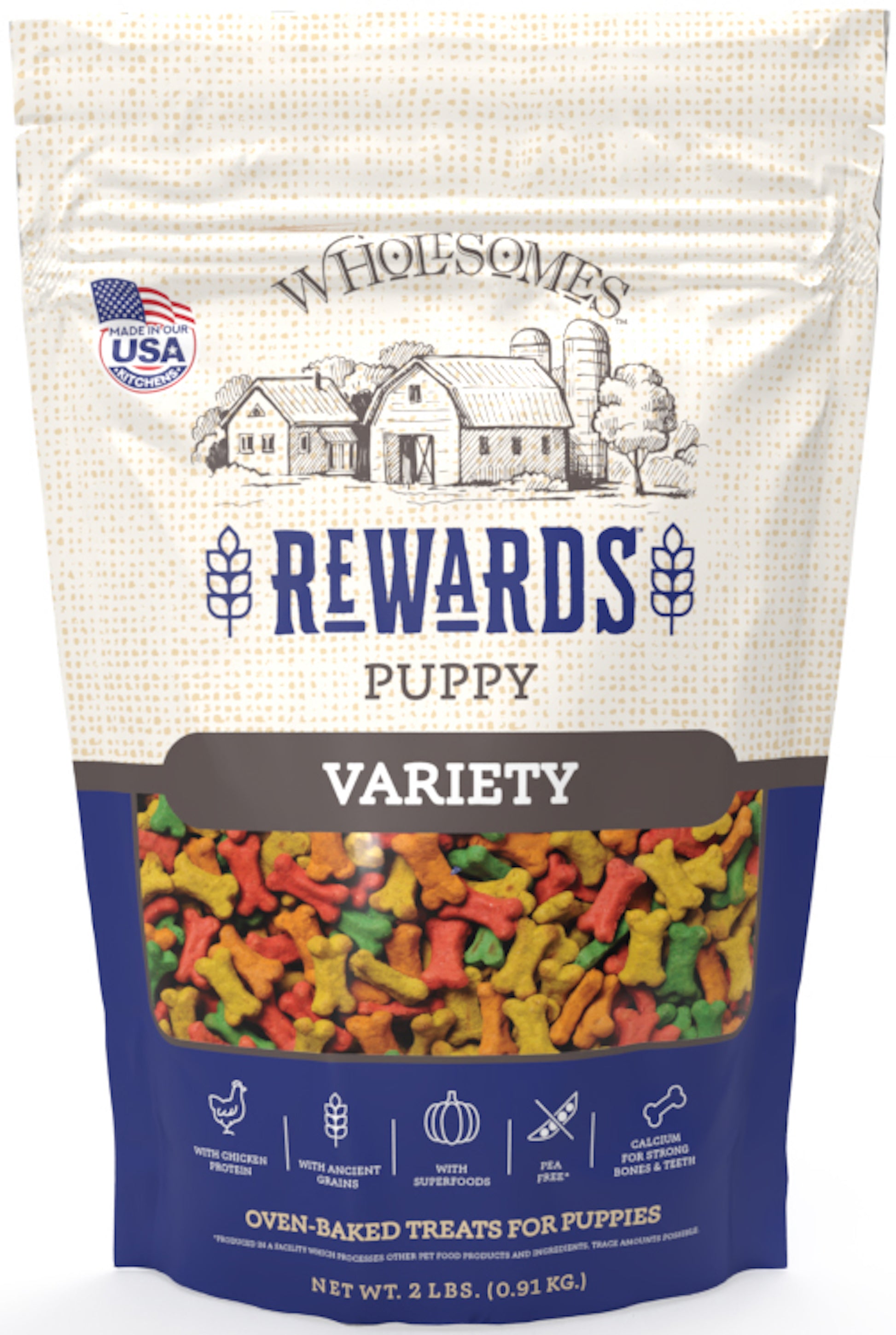 Wholesomes Rewards Biscuit Dog Treats Variety Variety Puppy, 2 lb 034846550030
