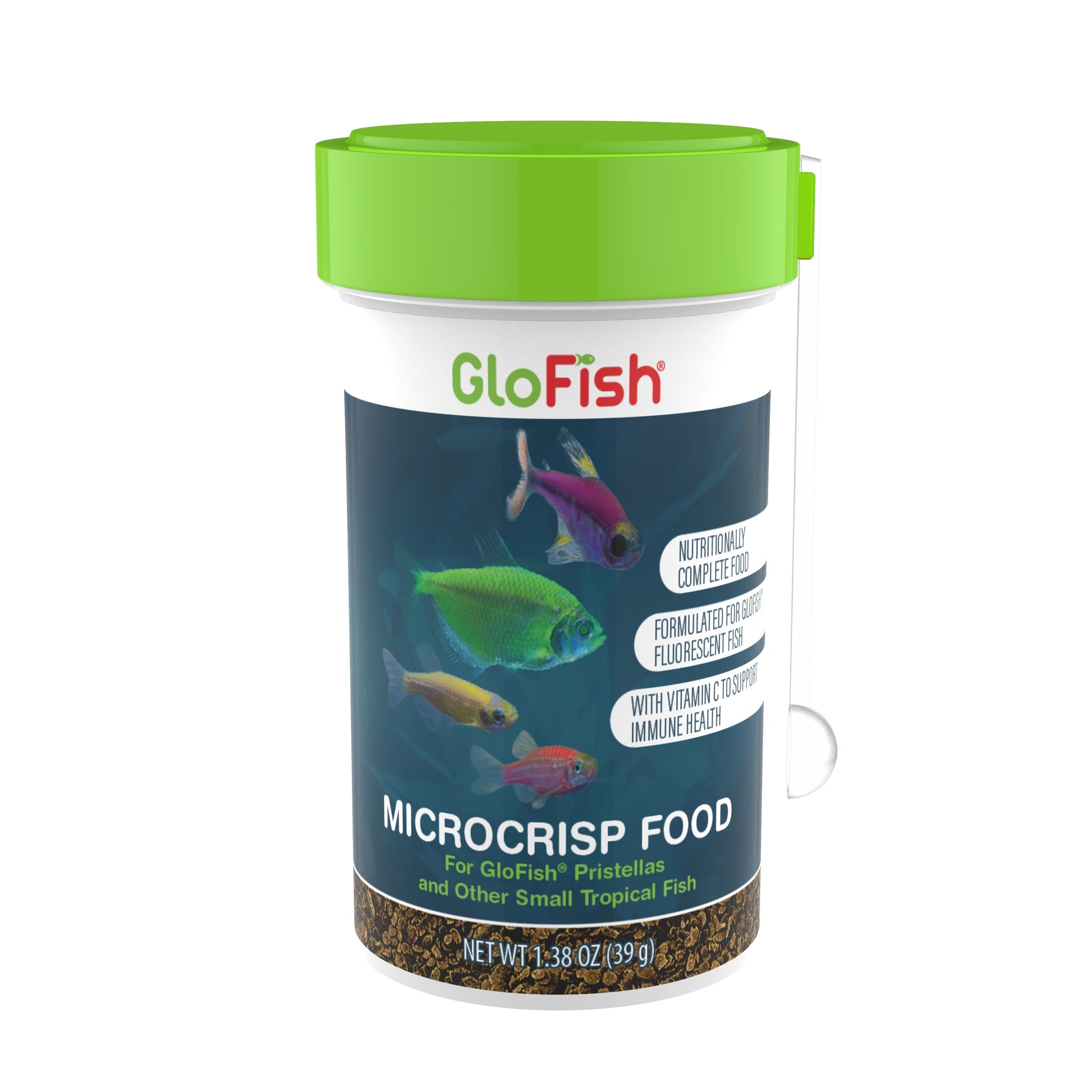 GloFish Microcrisp Fish Food 1.38 oz 046798786115