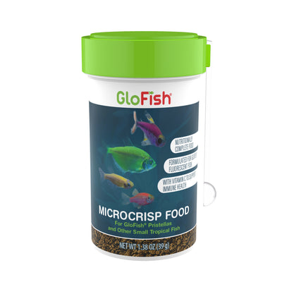 GloFish Microcrisp Fish Food 1.38 oz 046798786115