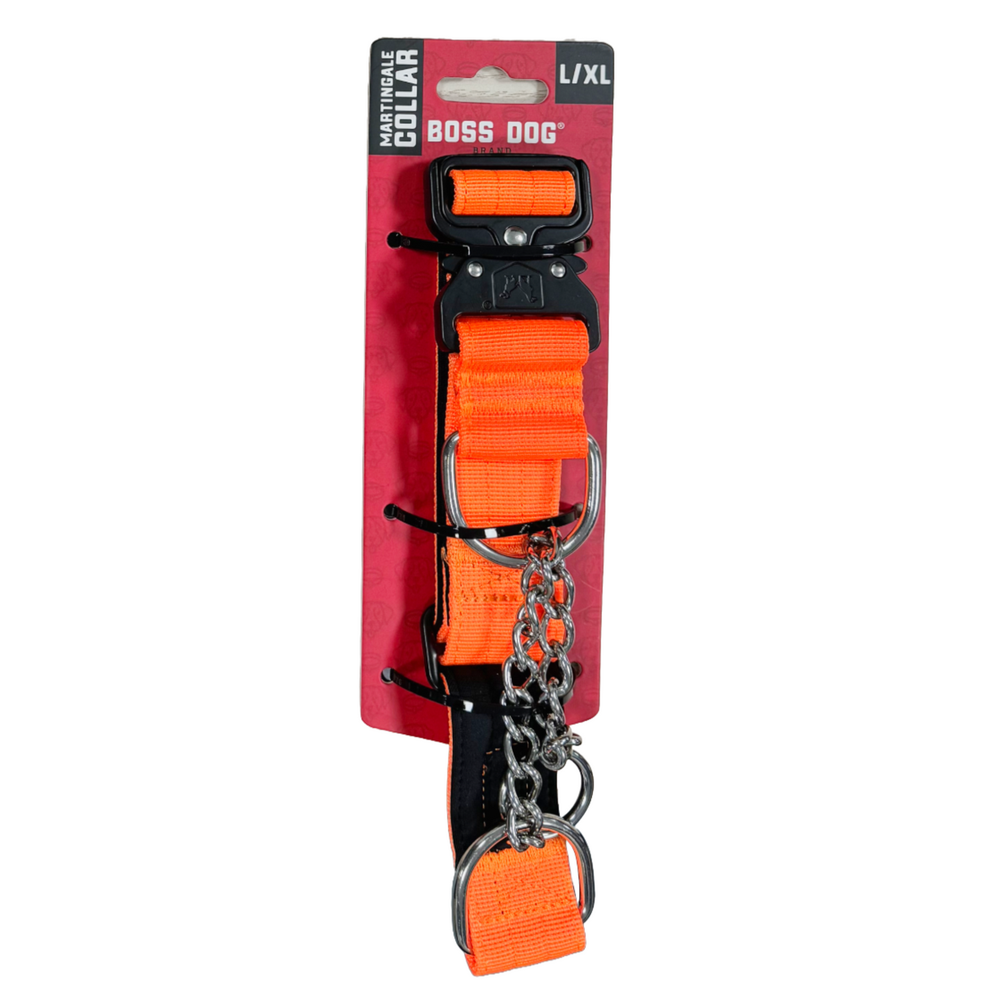 Boss Dog Martingale Dog Collar Hunter Orange Large/X-Large 860011480402