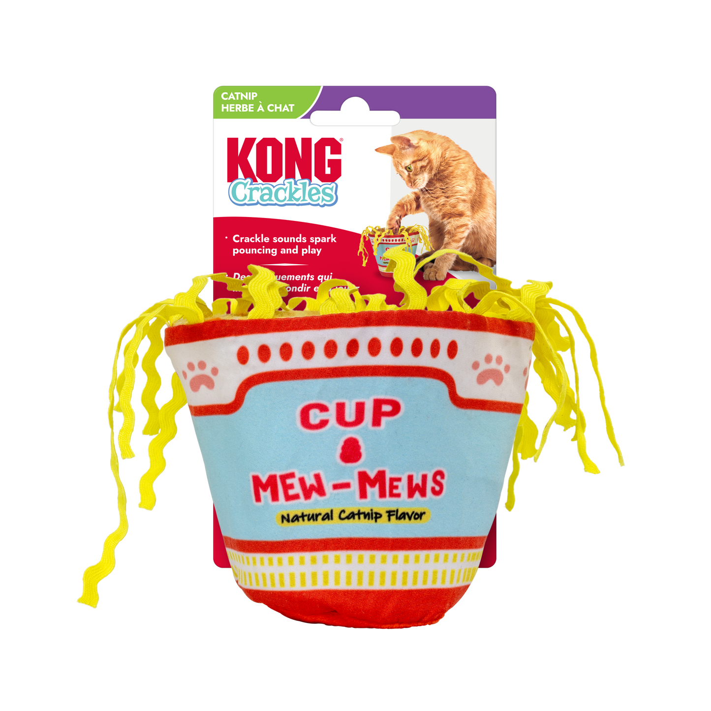 KONG Crackles Cup of Mew-Mews Cat Toy 035585534060
