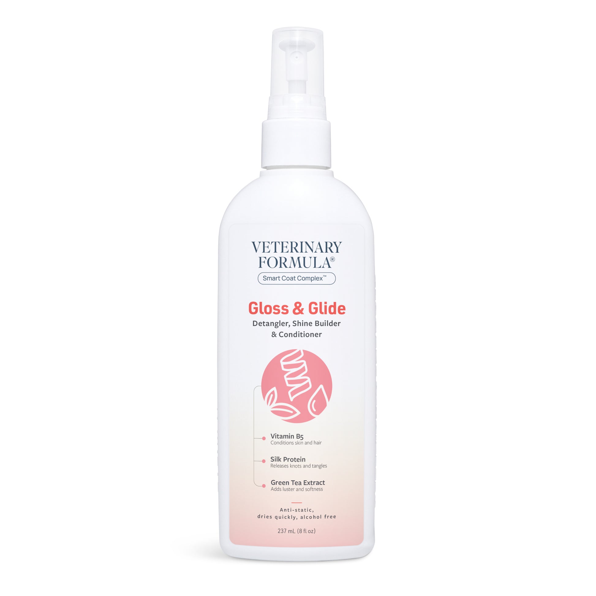 Synergy Labs Veterinary Formula Smart Coat Complex Gloss & Glide Detangler Conditioner 8 oz 736990001559