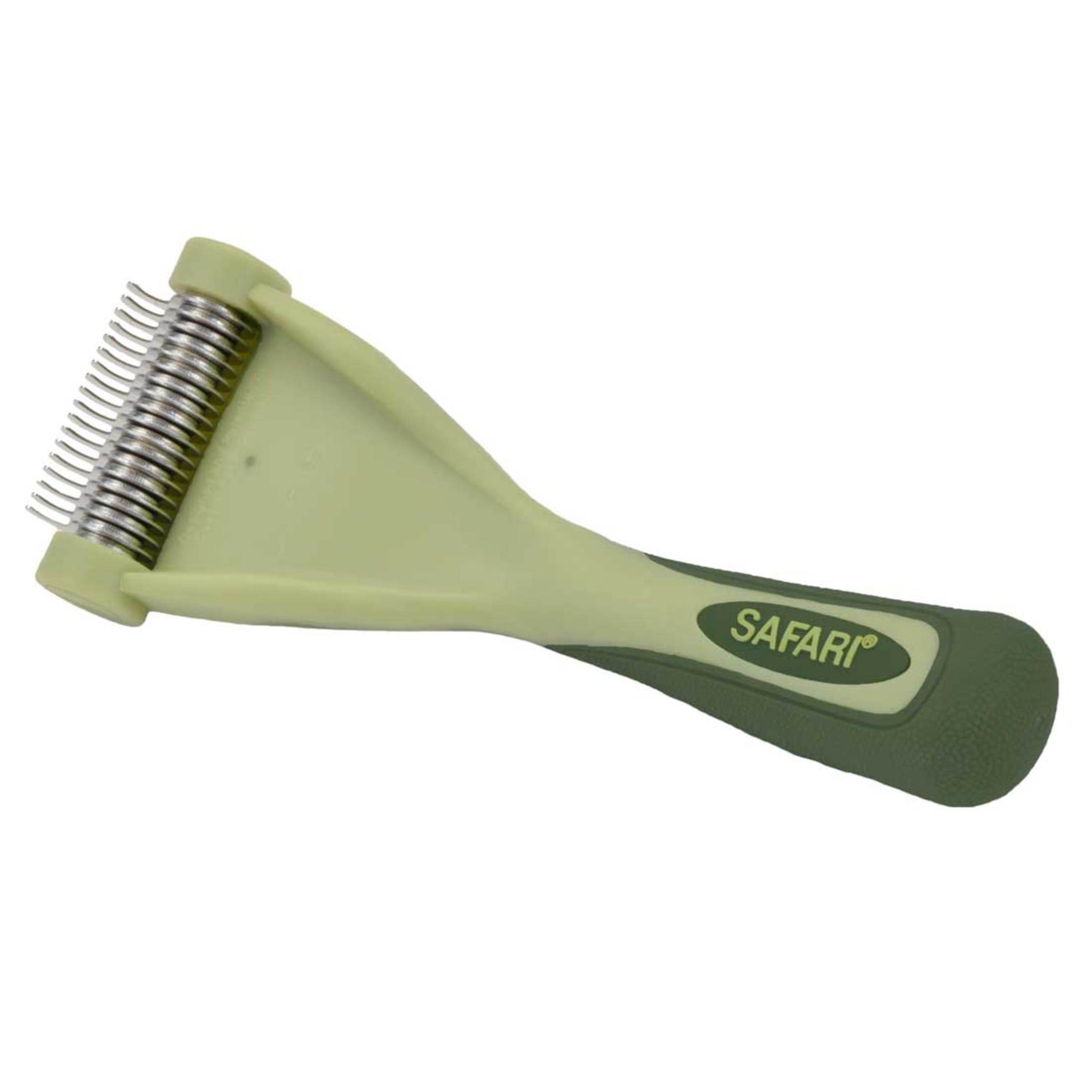 Safari Shed Magic De-Shedding Tool for Cats with Medium/Long Hair Green 076484961281