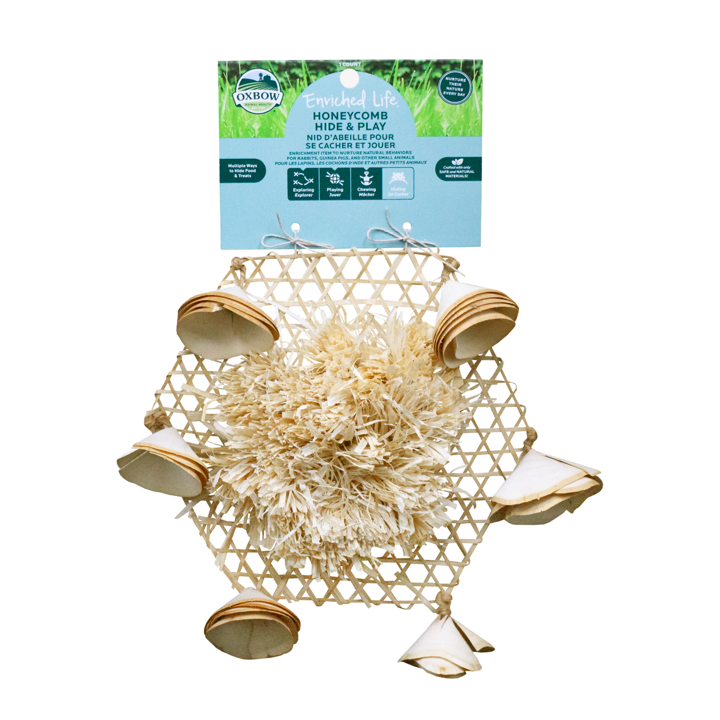 Oxbow Animal Health Enriched Life Honeycomb Hide & Play Small Animal Chew Toy 744845967844