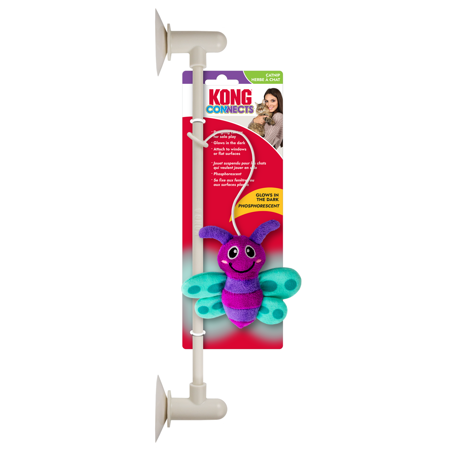 KONG Connects Glow Firefly Cat Toy 035585506753
