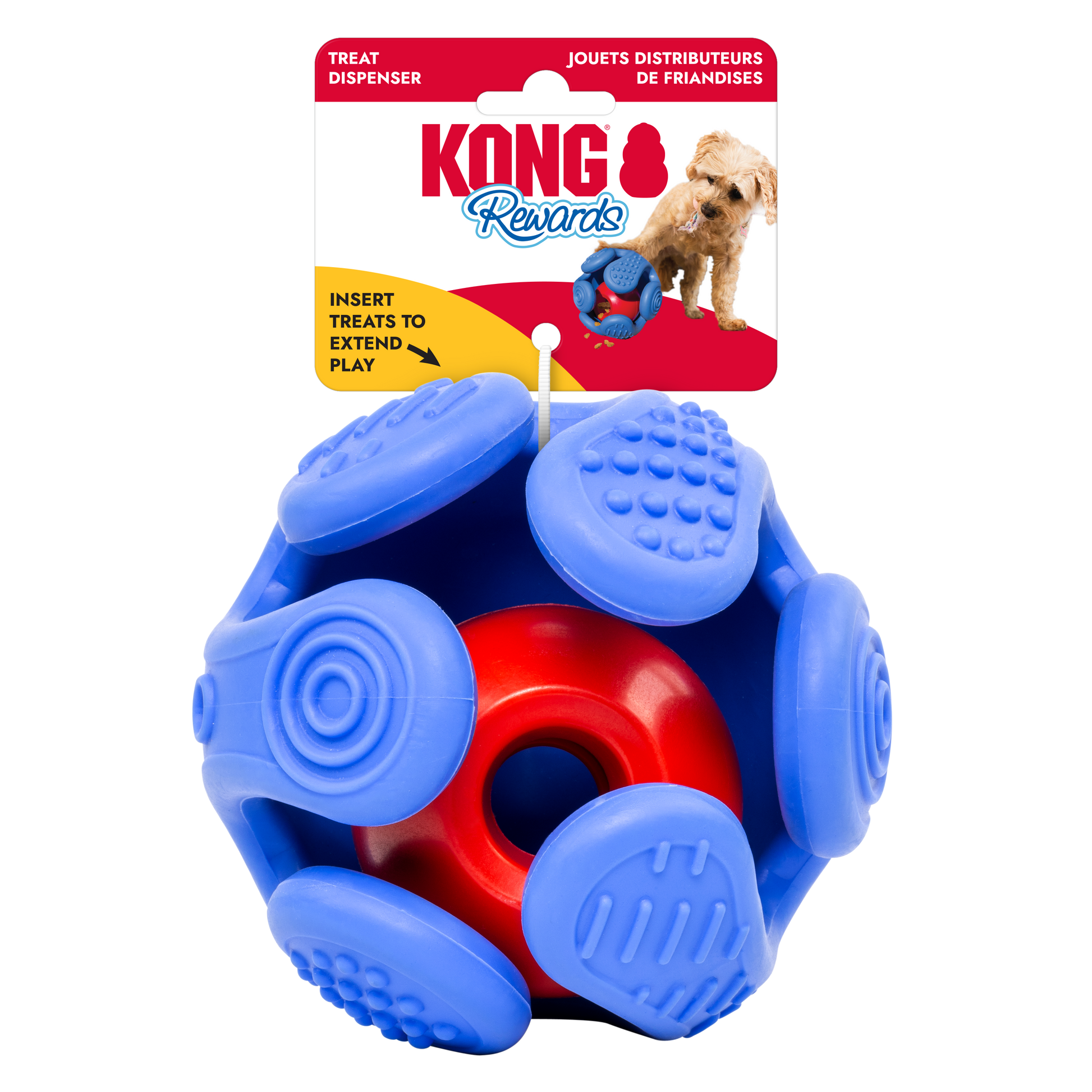 KONG Rewards Wrapz Treat Dispenser Medium/Large 035585507224