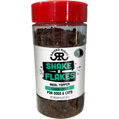 Raised Right Dog Cat Shake A Flakes Lamb 4.5oz