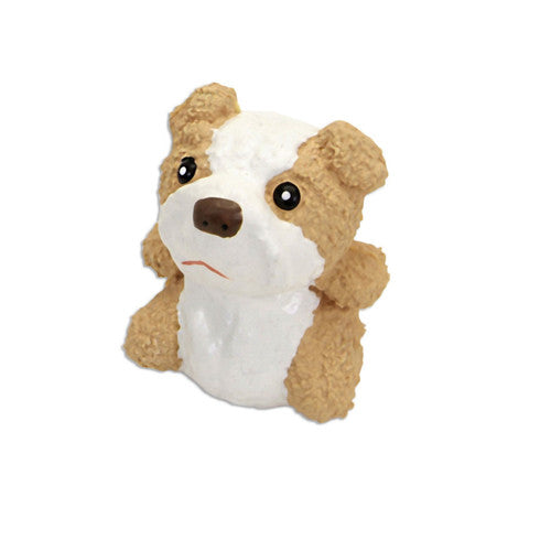 Rascals Latex Dog Toy Bulldog White Tan 3