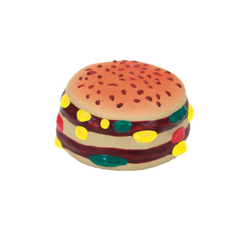 Rascals Latex Dog Toy hamburger Multi - Color 2.5