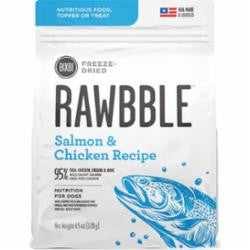 Rawbble Dog Freeze - dried Salmon & Chicken 4.5oz {L + x}