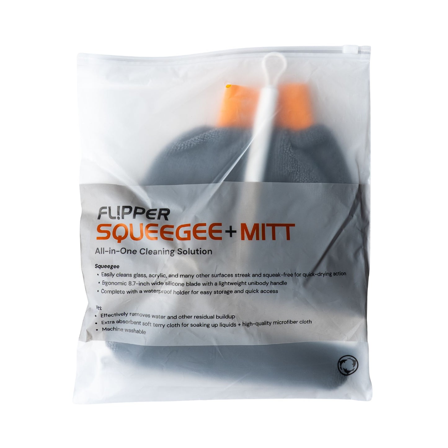 Flipper Cleaner Squeegee + Mitt All-In-One Cleaning Solution 724994195824