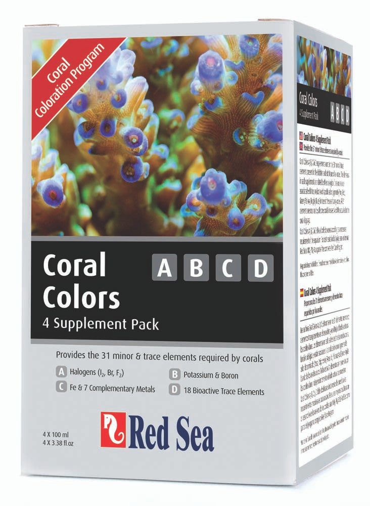 Red Sea Coral Colors ABCD 4 Supplement Pack