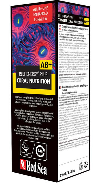 Red Sea Reef Energy Plus AB + Coral Nutritional Supplement 8.45 fl. oz - Aquarium