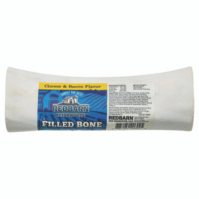 Redbarn Filled Bone Dog Treat Cheese & Bacon 5oz LG