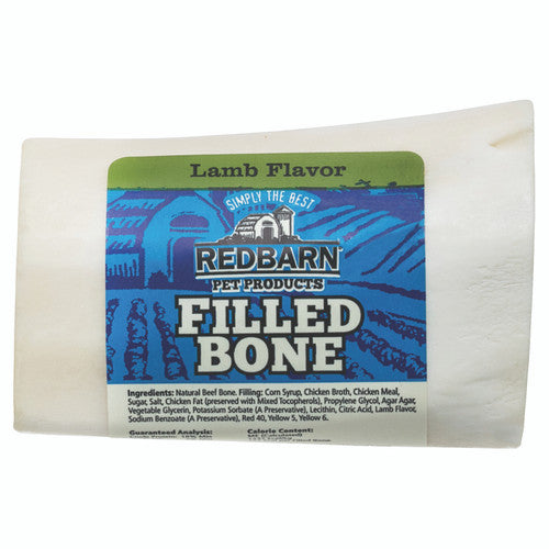 Redbarn Filled Bone Dog Treat Lamb 3.5oz SM