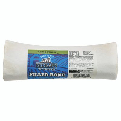 Redbarn Filled Bone Dog Treat Lamb 5oz LG