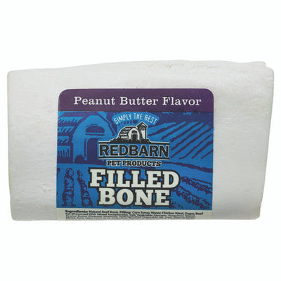 Redbarn Filled Bone Dog Treat Peanut Butter 3.5oz SM