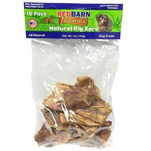 RedBarn Natural Pig Ears 8/10pck {L + 1x} 416260 - Dog