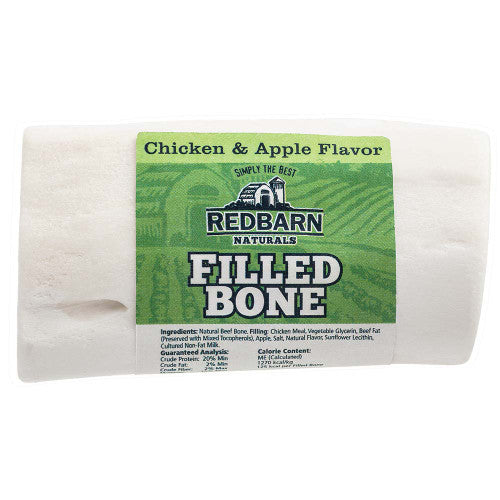 Redbarn Naturals Filled Bone Dog Treat Chicken & Apple SM 20ct