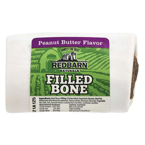 Redbarn Naturals Filled Bone Dog Treat Peanut Butter SM 20ct