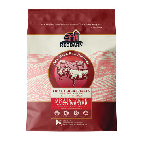 Redbarn Pet Products Grain Free Land Recipe Dog Food 22 lb