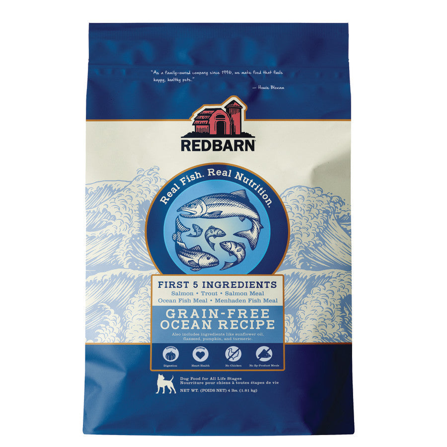 Redbarn Pet Products Grain Free Ocean Recipe Dog Food 4 lb 785184120064