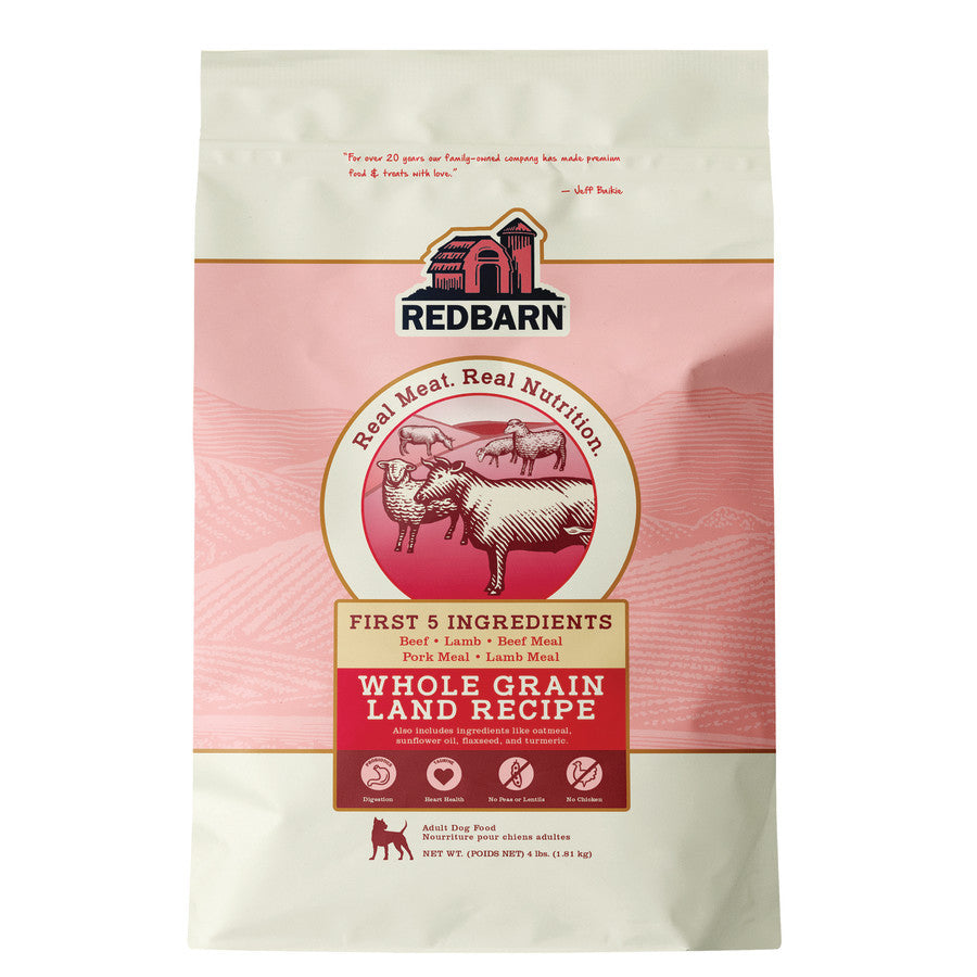 Redbarn Pet Products Whole Grain Land Recipe Dog Food 4 lb 785184120071