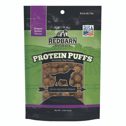 Redbarn Protein Puffs Dog Treats Peanut Butter 1.8oz