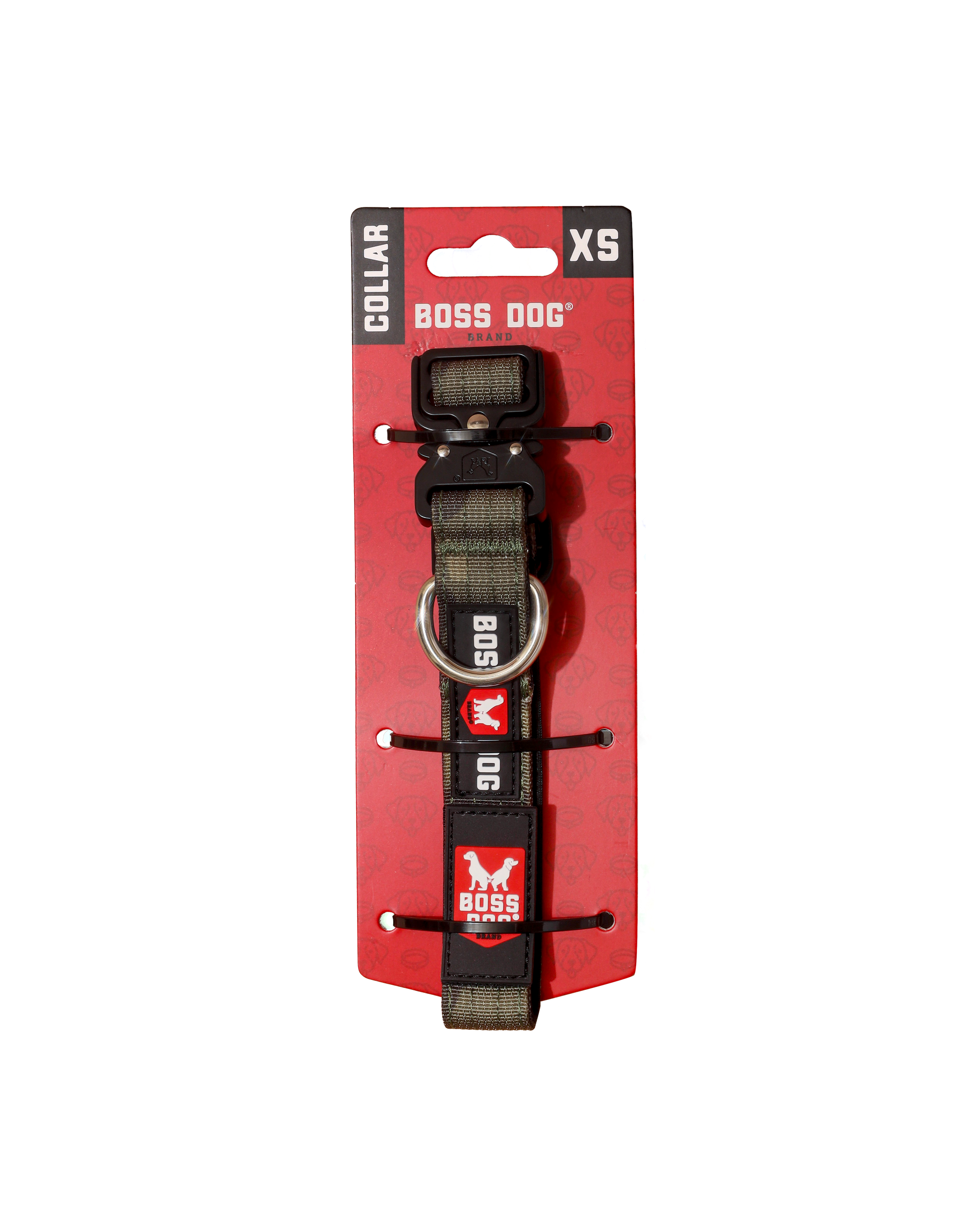 Boss Dog Tactical Adjustable Dog Collar Green Camo X-Small, 11-14 in 860011480488